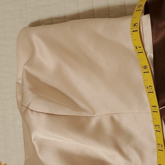 Bill Levkoff cream strapless gown US size 14 - Picture 5 of 9